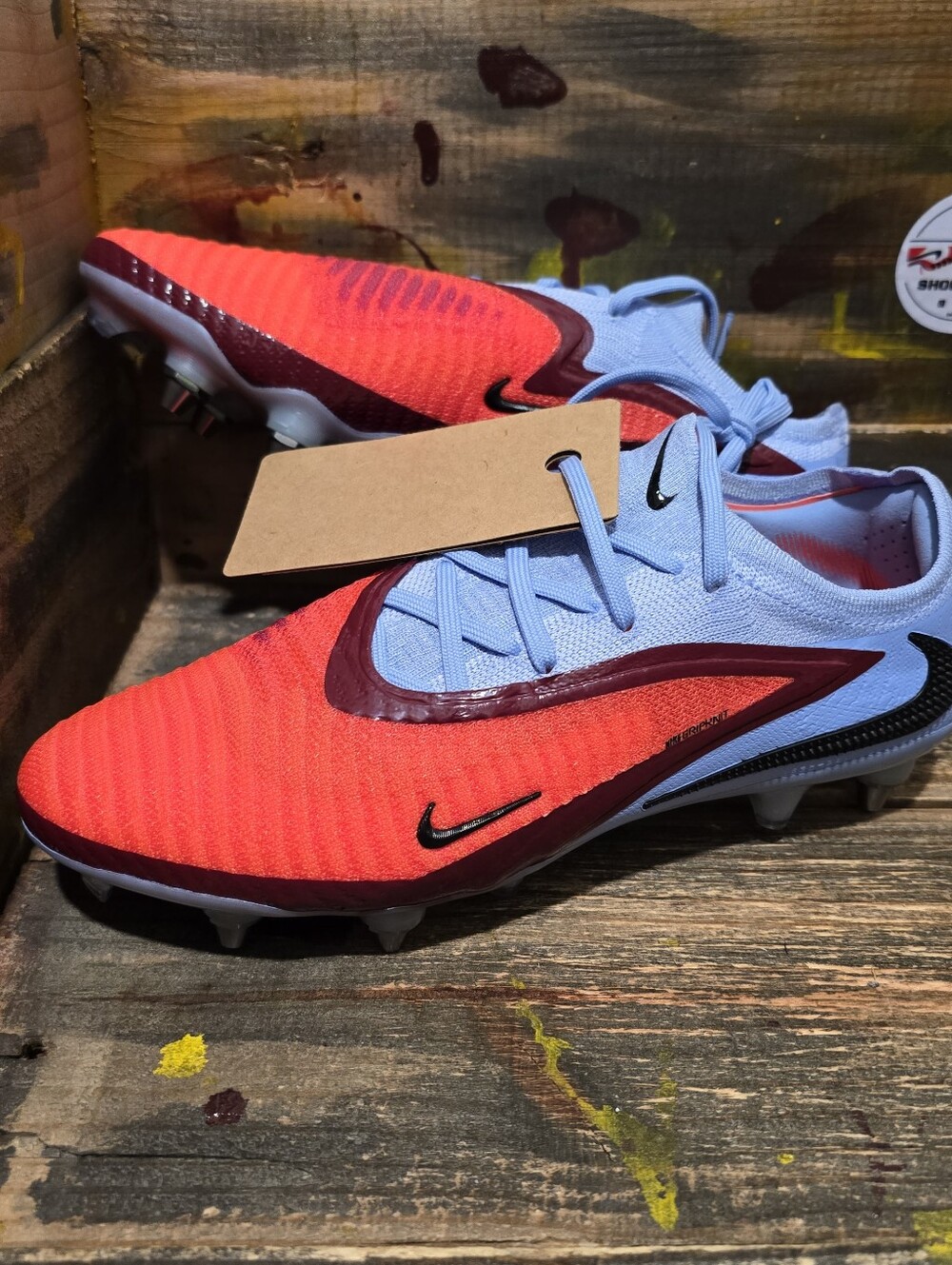 Nike Phantom 6 Elite Pro SG Men's Soccer Shoes, HV8988-400, Royal Tint, Size 7.5